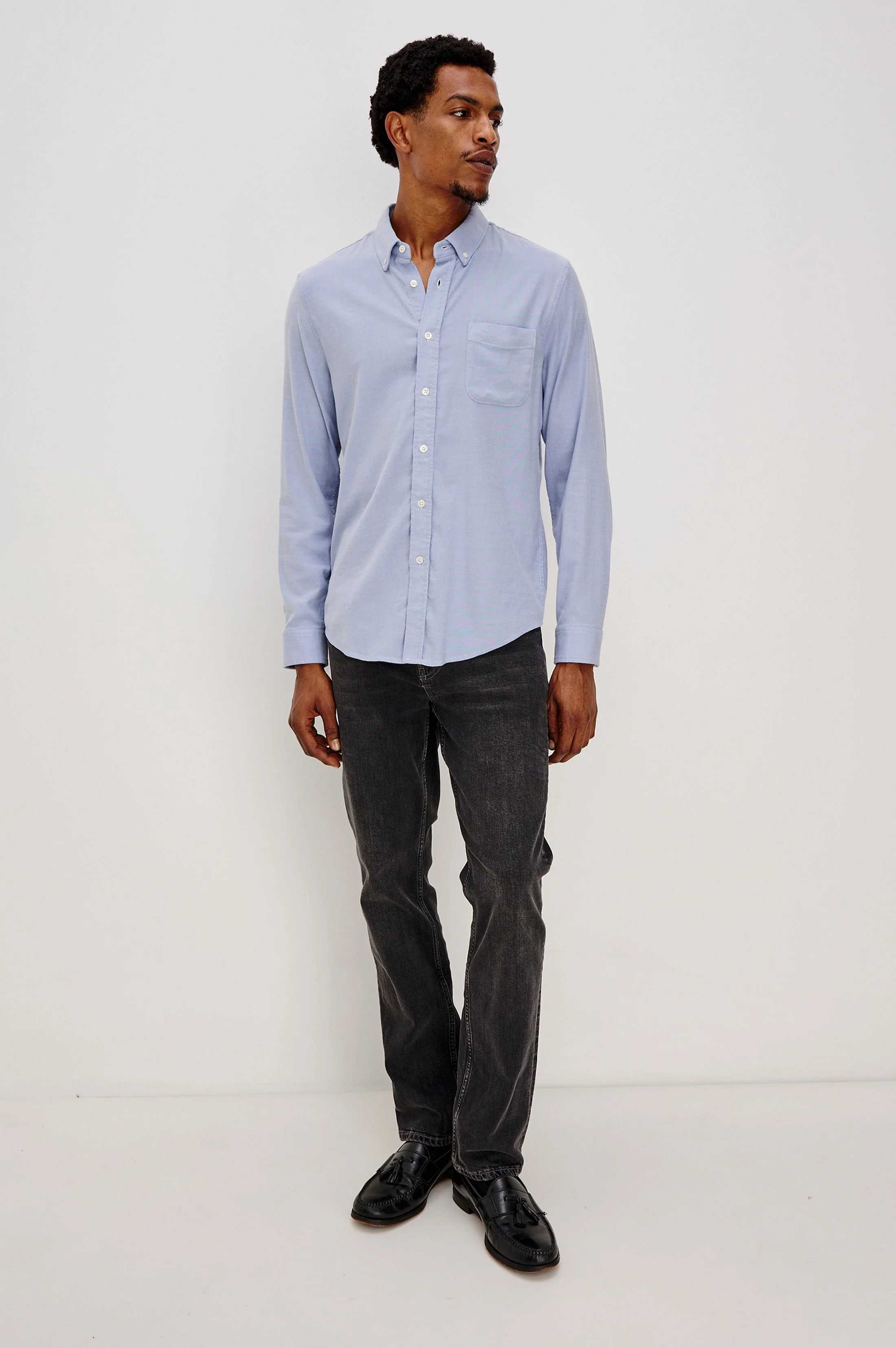 VANCE SHIRT - BLUE OXFORD - Image 3