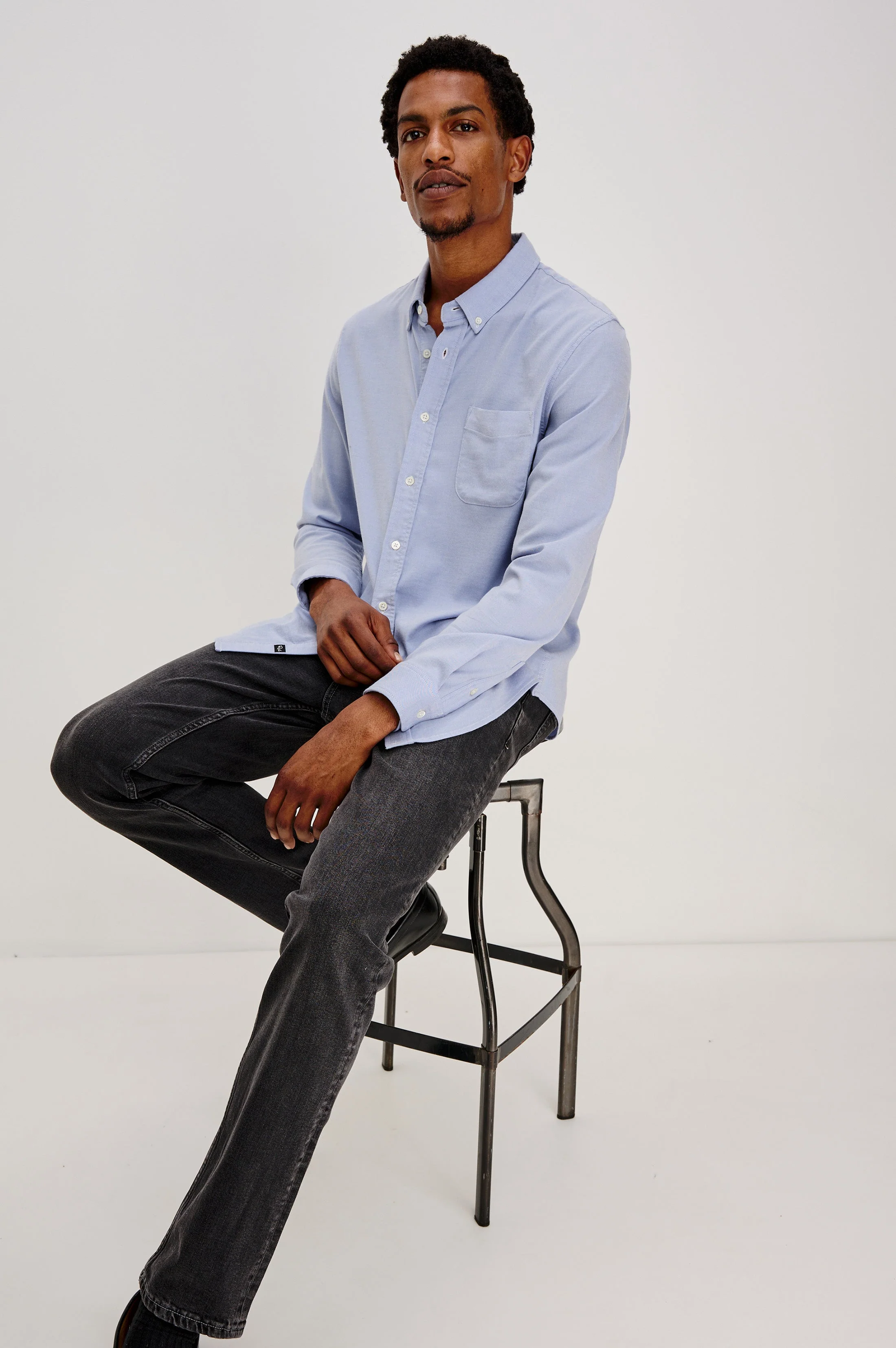 VANCE SHIRT - BLUE OXFORD - Image 4