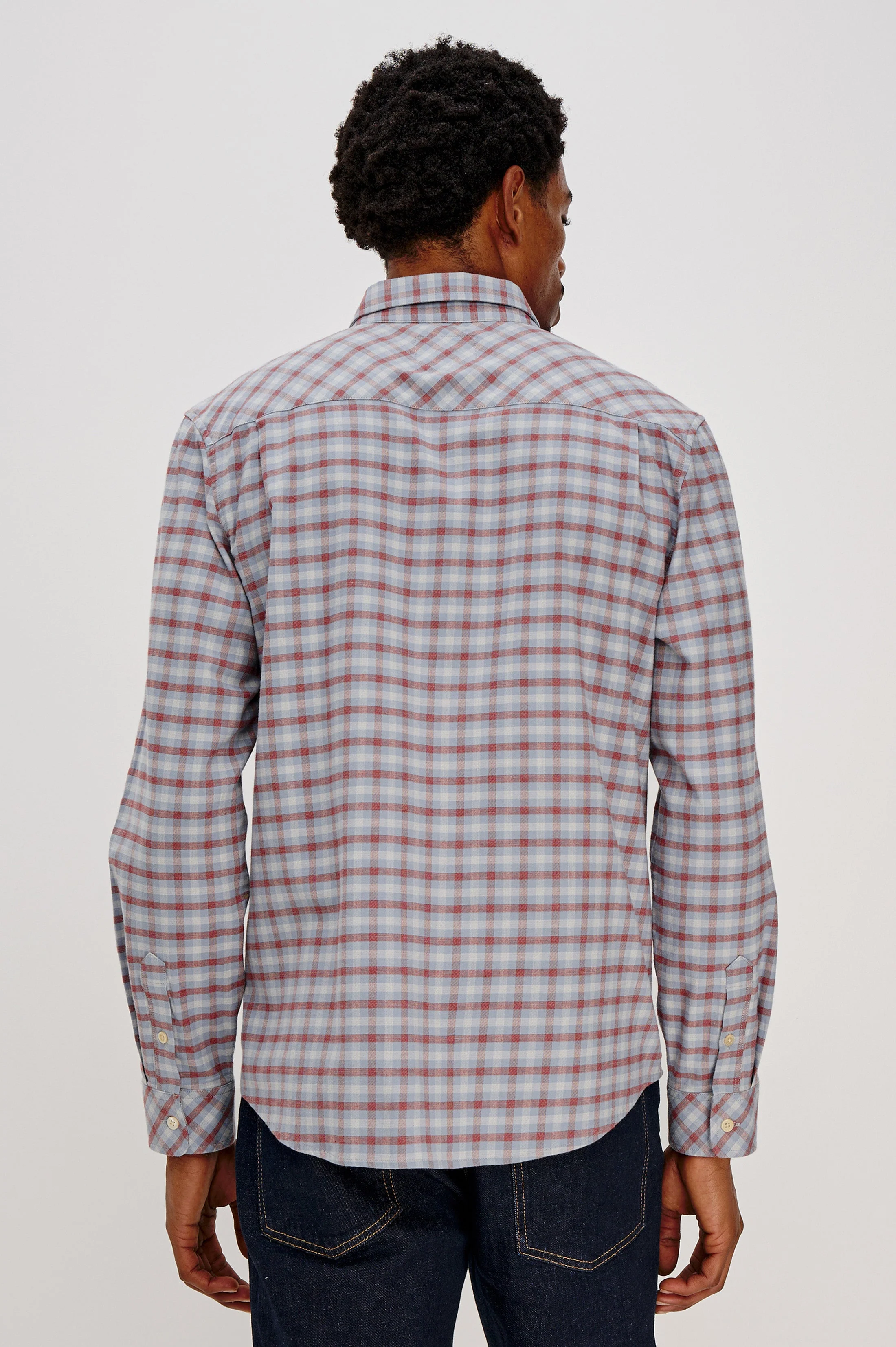 VANCE SHIRT - BLUE RUBY CHECK - Image 5