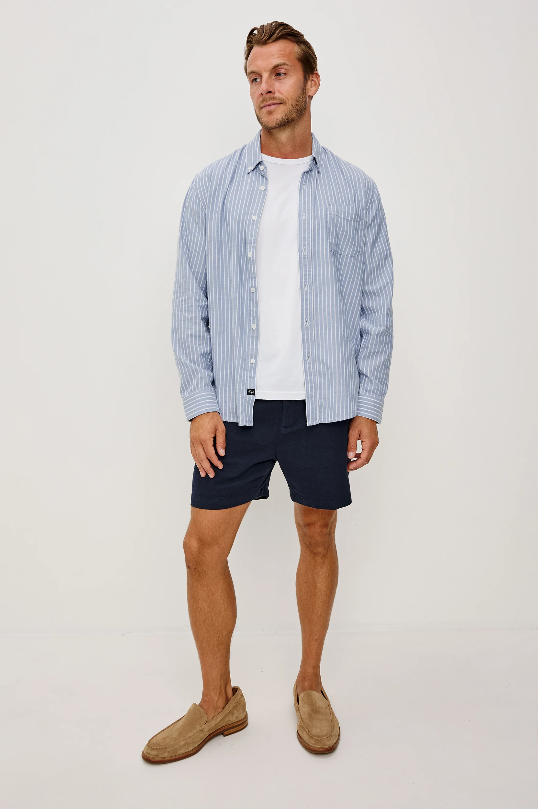 VANCE SHIRT - OXFORD WHITE STRIPE - Image 3