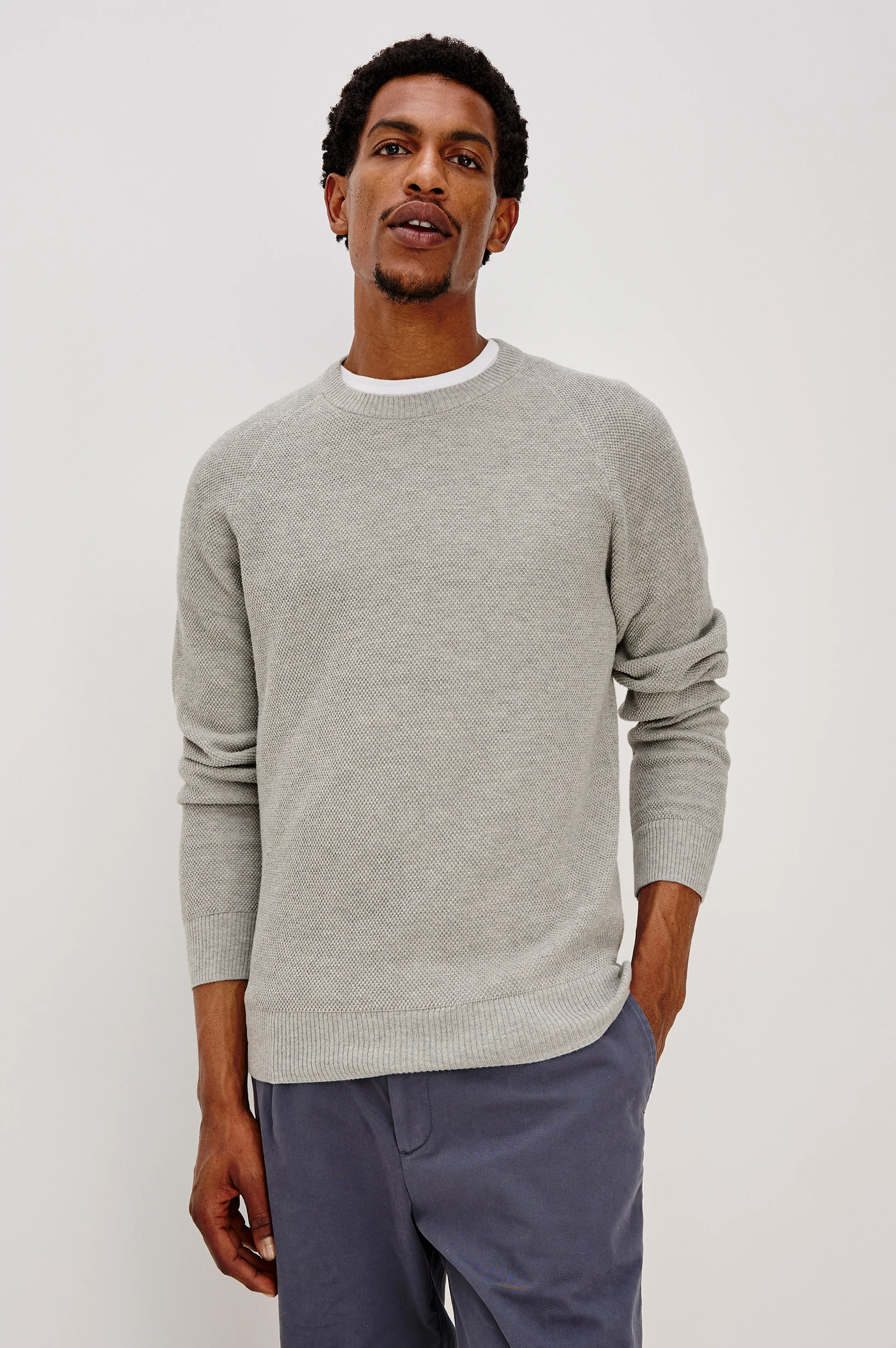 VANN SWEATER - GREY HEATHER