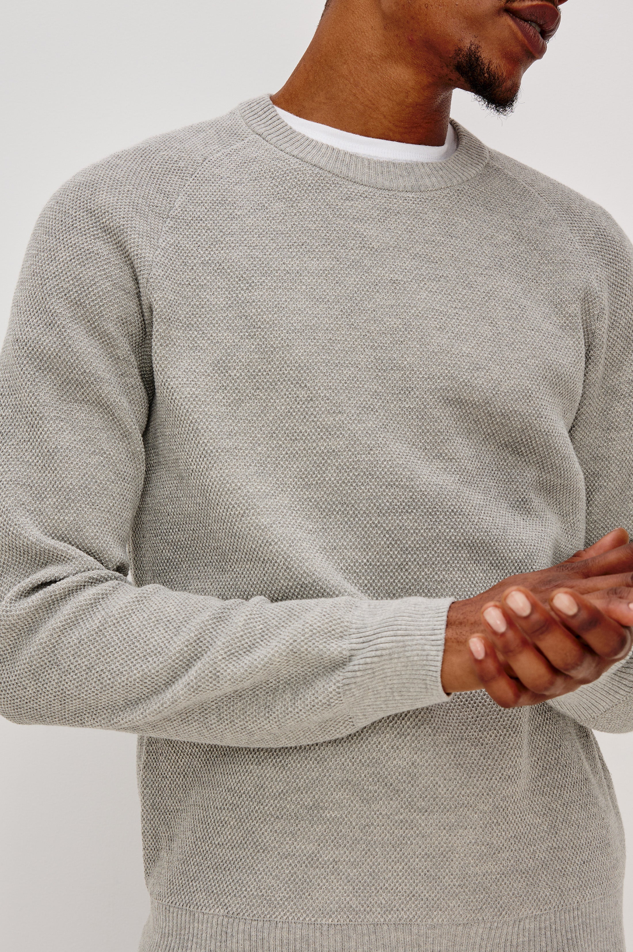VANN SWEATER - GREY HEATHER - Image 3