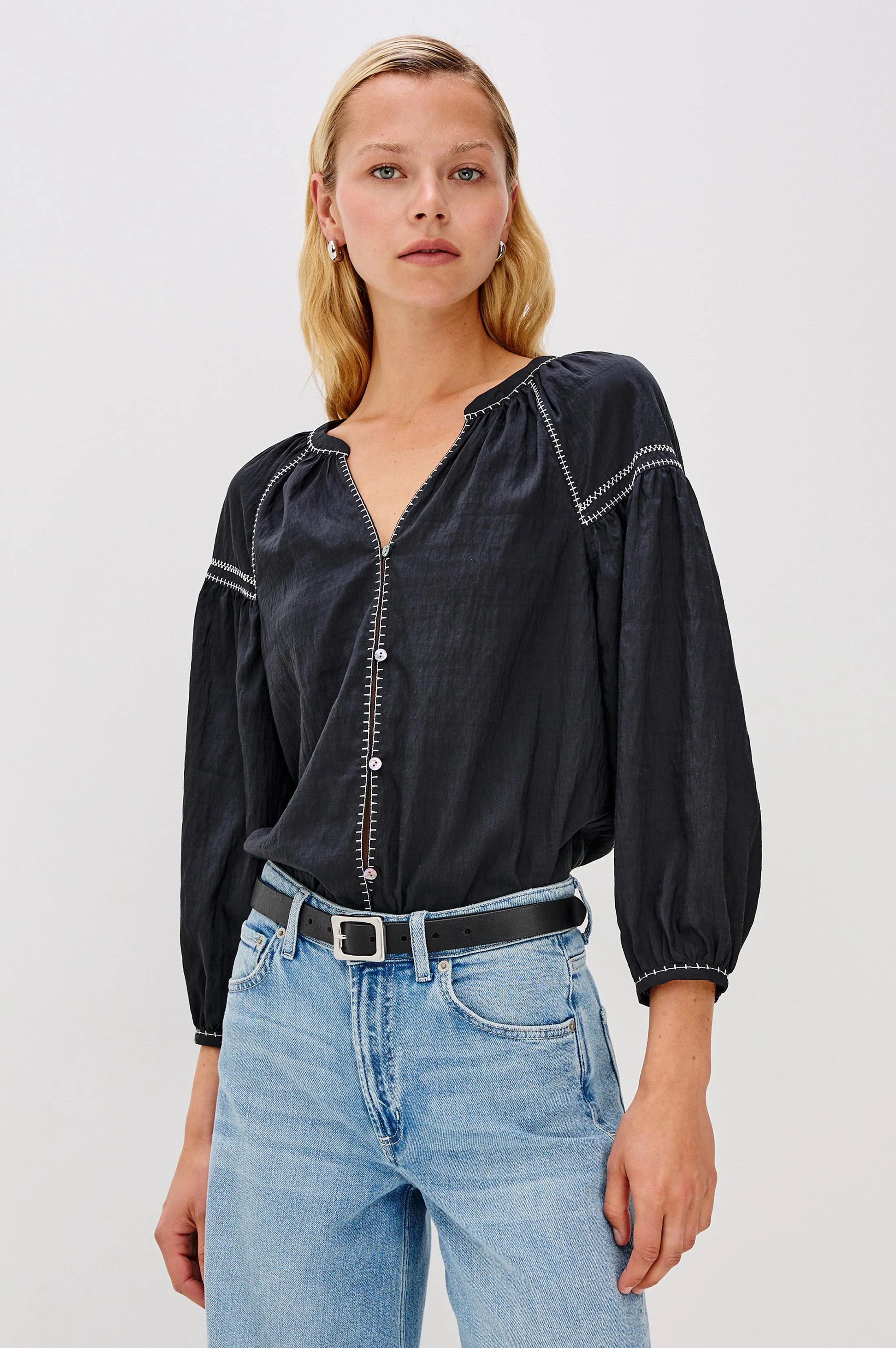 VASIA TOP - BLACK - Image 2