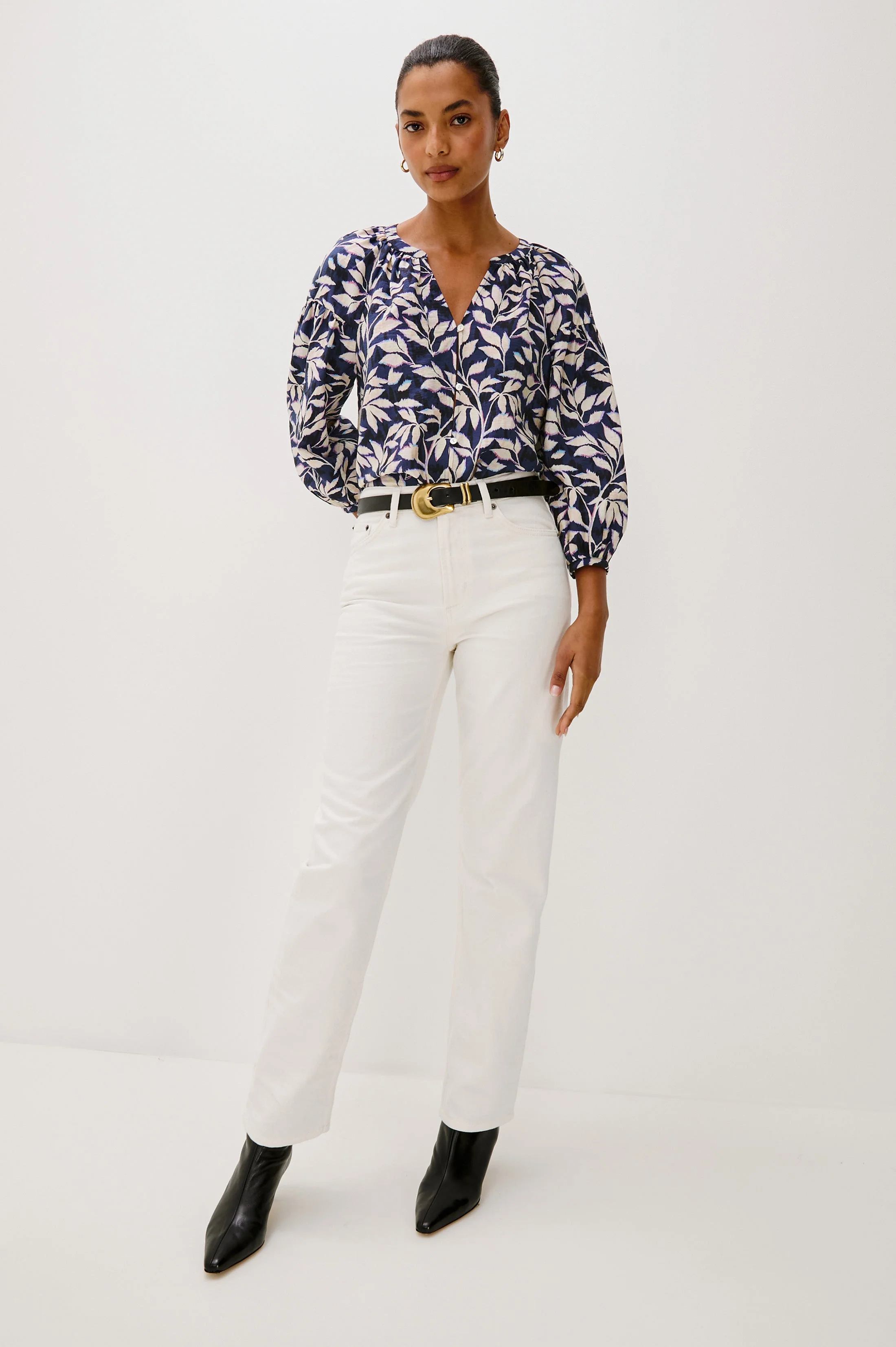 VASIA TOP - NAVY VINES - Image 4
