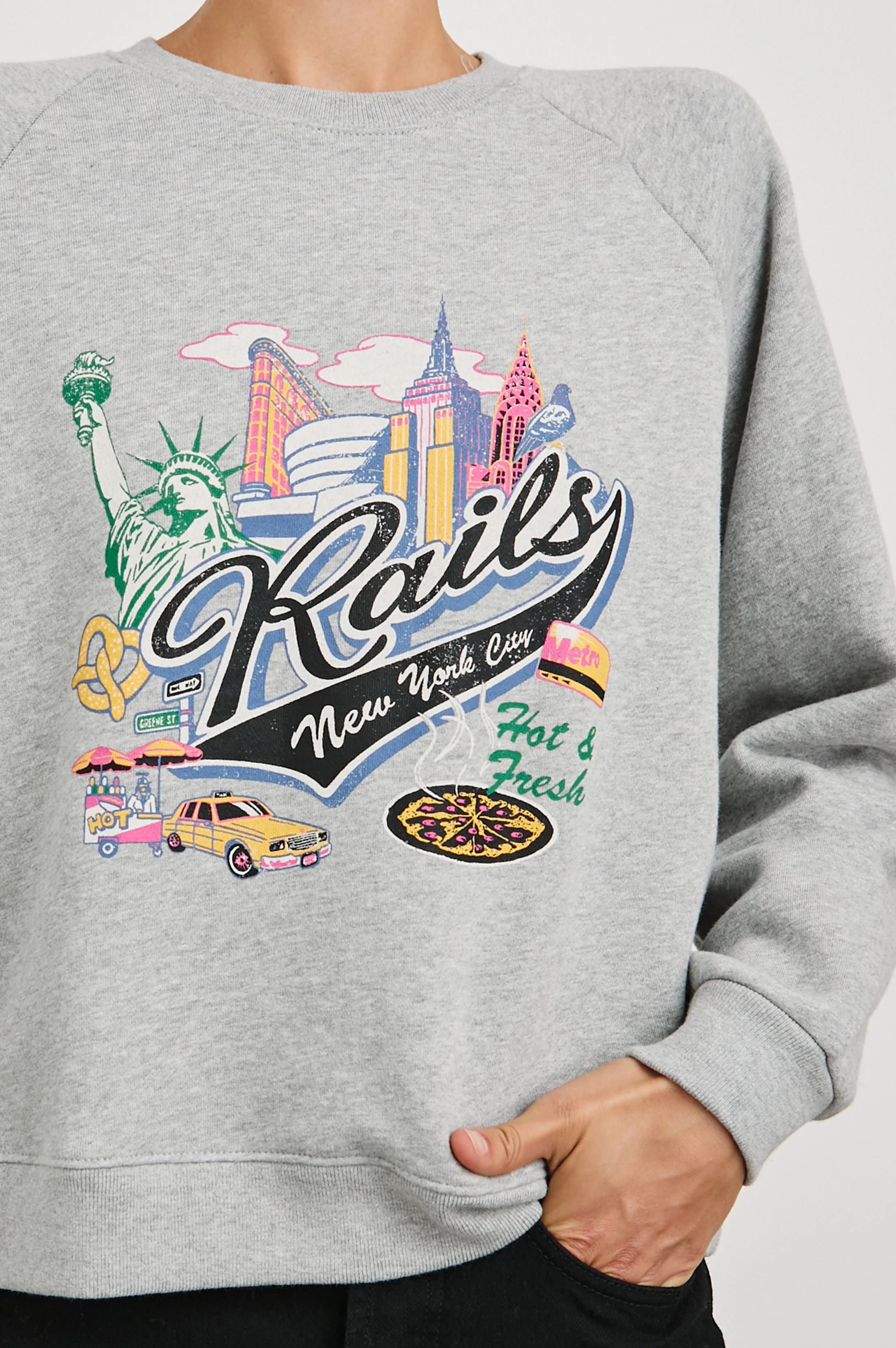 VINTAGE RAGLAN SWEATSHIRT - RAILS NEW YORK - Image 5