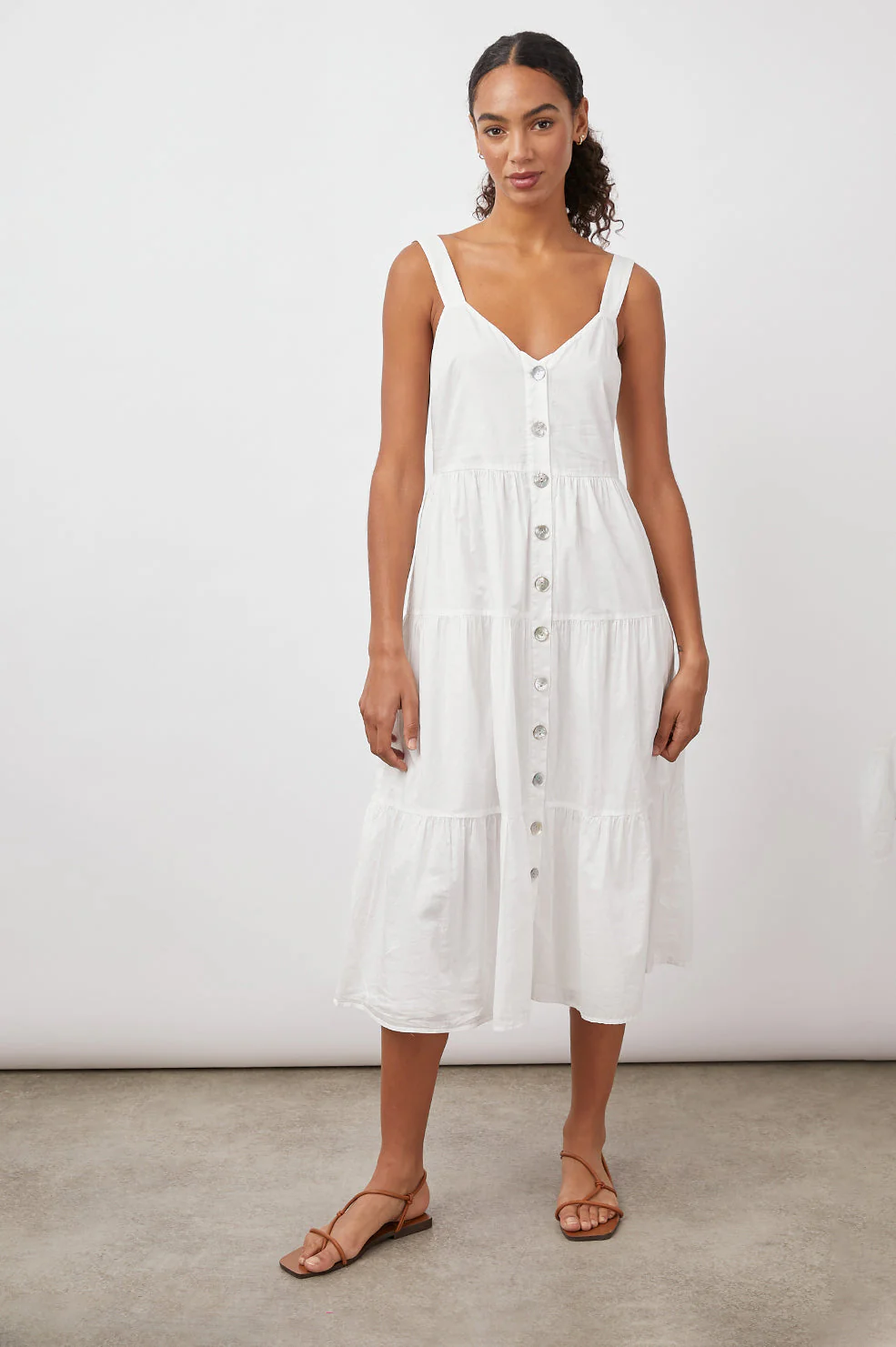 VIOLET DRESS - WHITE