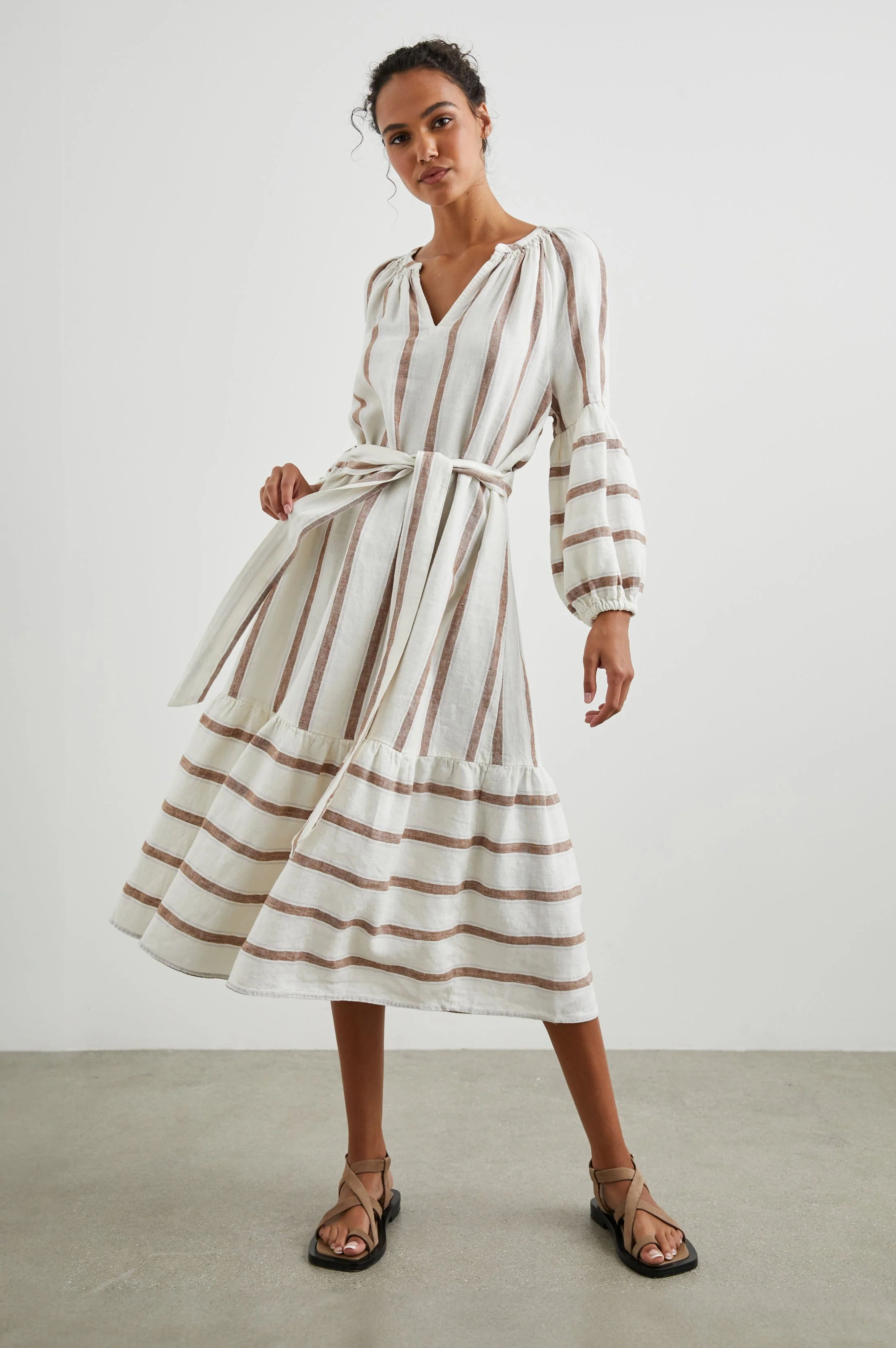 VITTORIA DRESS - COCONUT STRIPE - Image 3