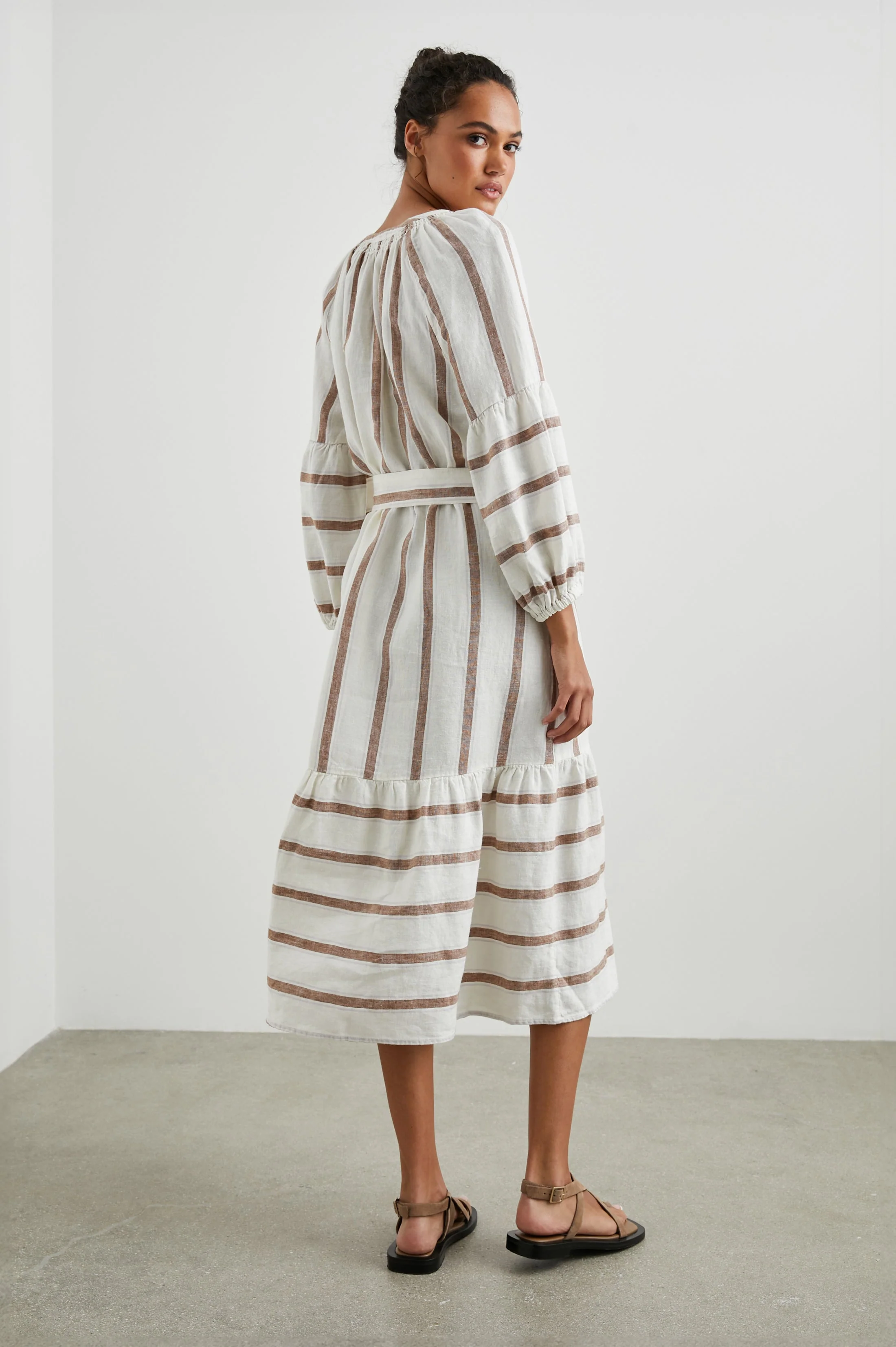 VITTORIA DRESS - COCONUT STRIPE - Image 4