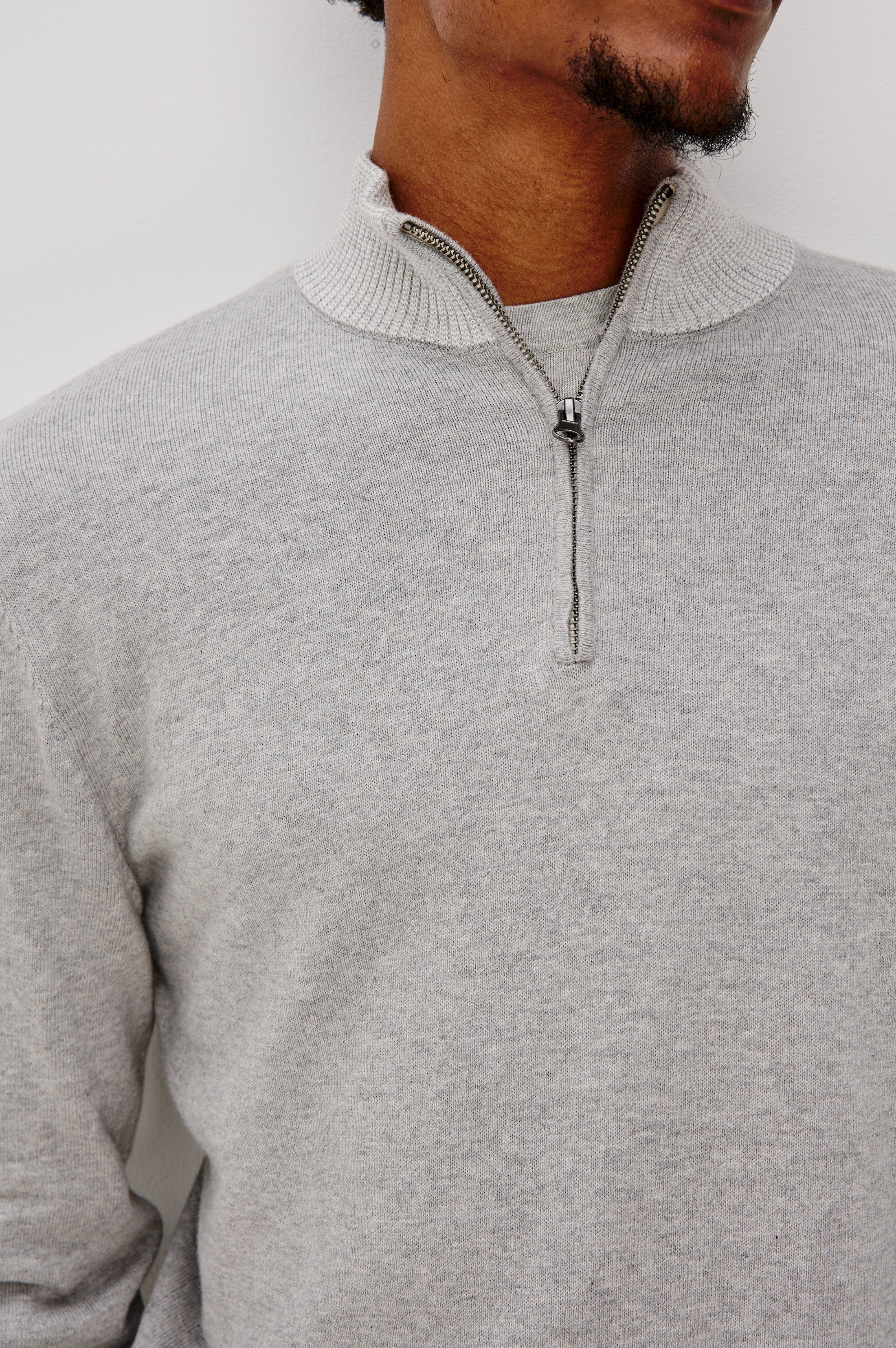 WAYLON SWEATER - GREY HEATHER - Image 3