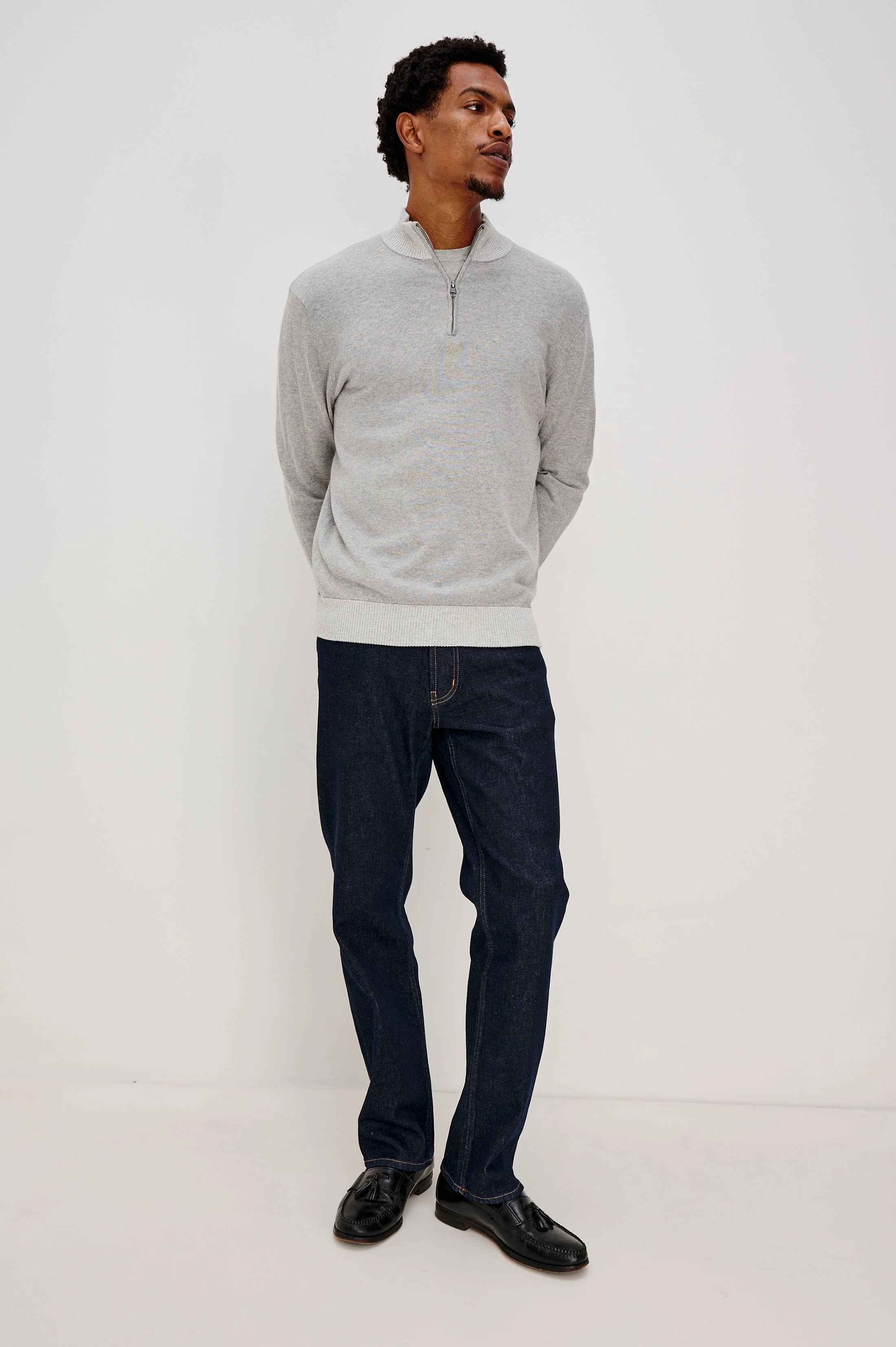WAYLON SWEATER - GREY HEATHER - Image 4