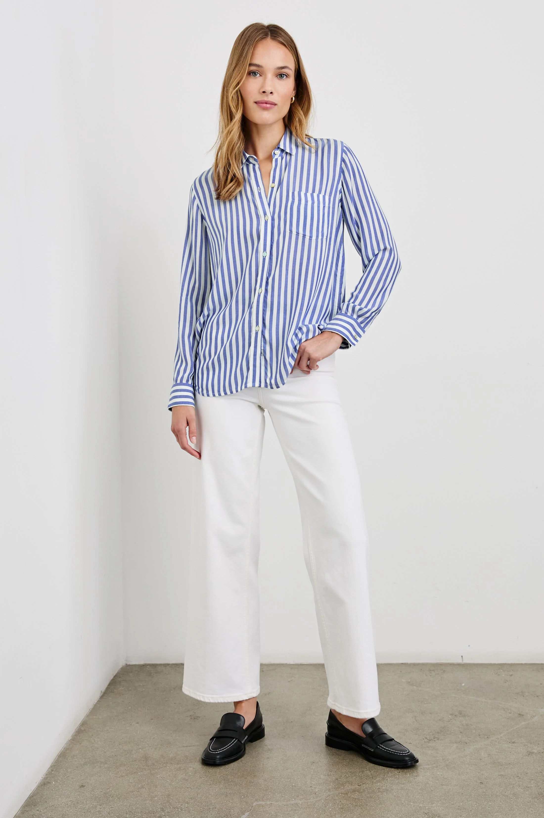 WREN SHIRT - BLUE WHITE - Image 4