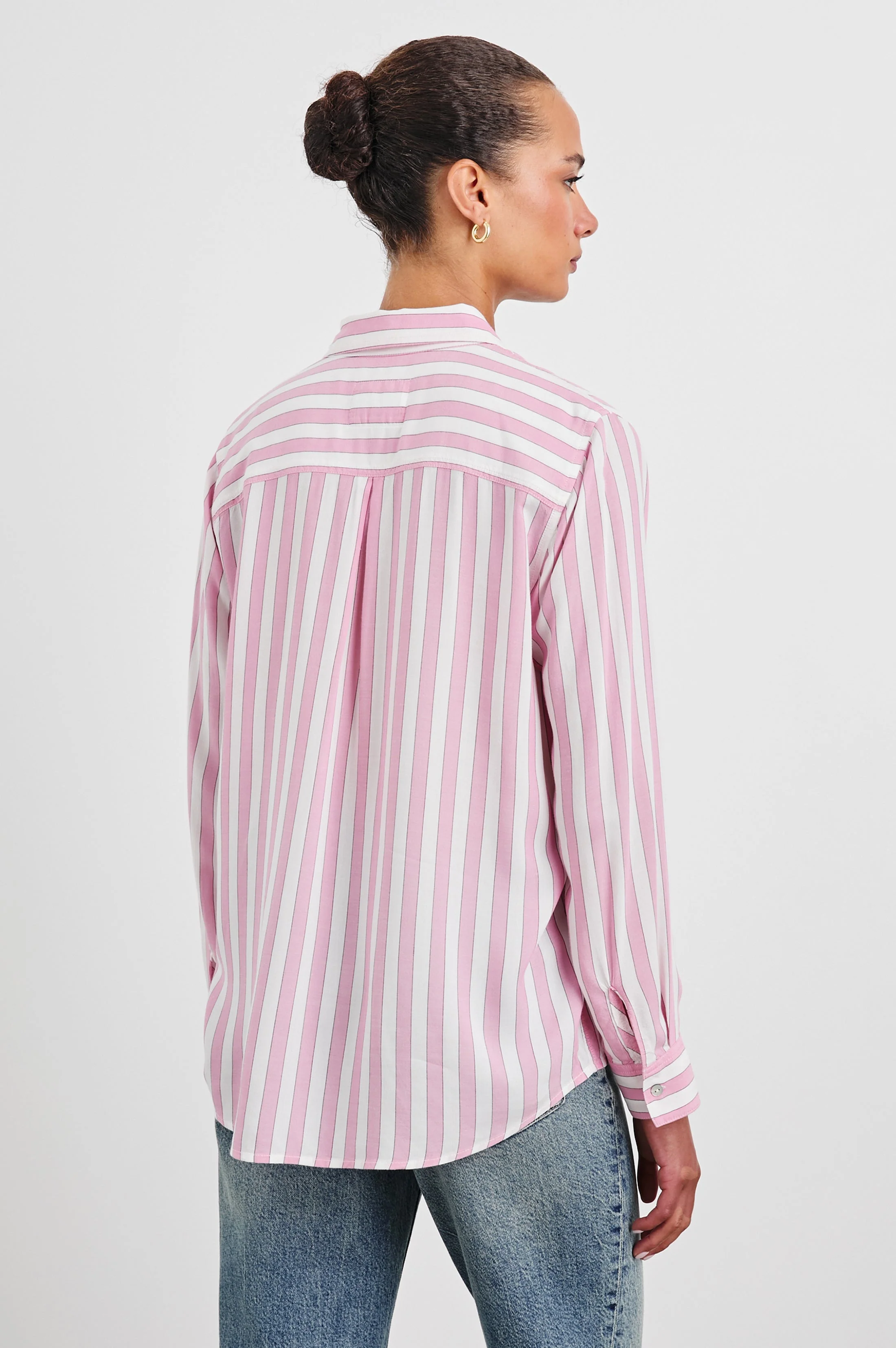 WREN SHIRT - ROSE BLOOM STRIPE - Image 4