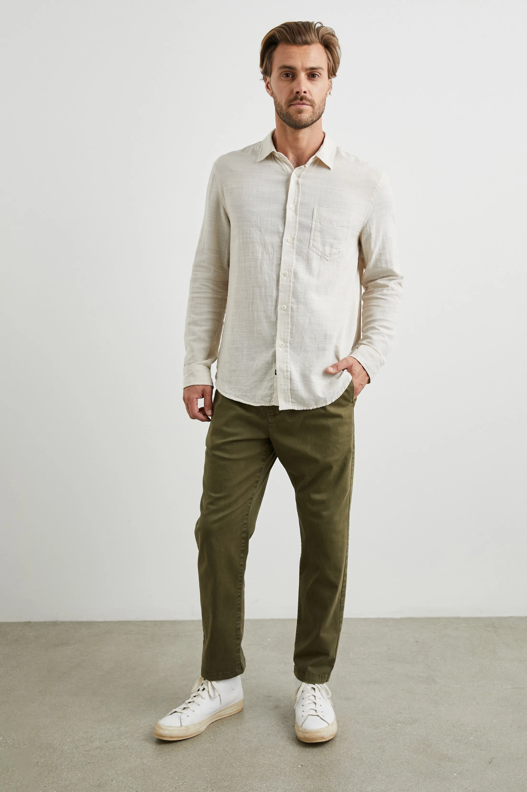 WYATT SHIRT - HUMMUS - Image 3