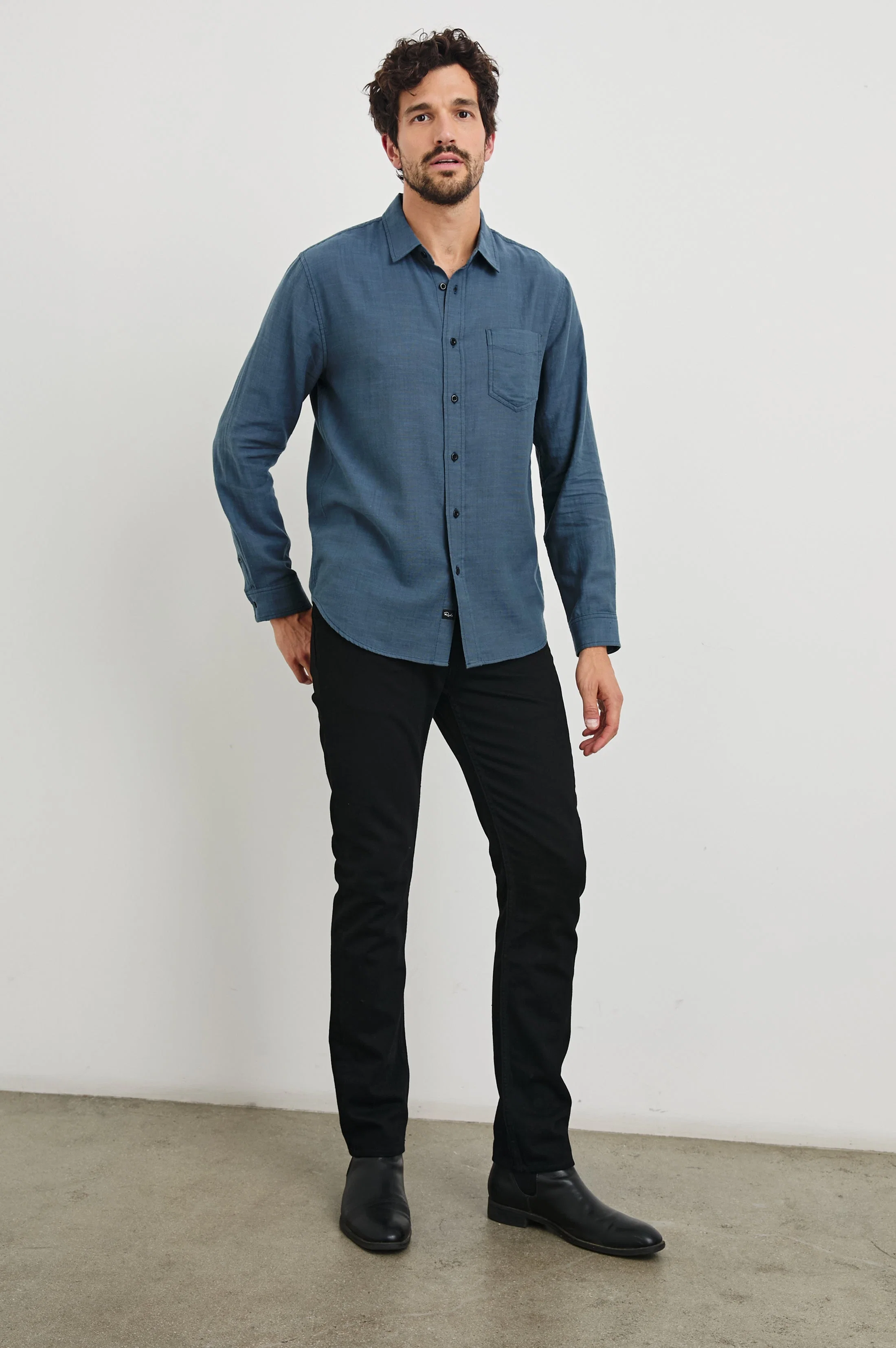 WYATT SHIRT - SEA BLUE - Image 3
