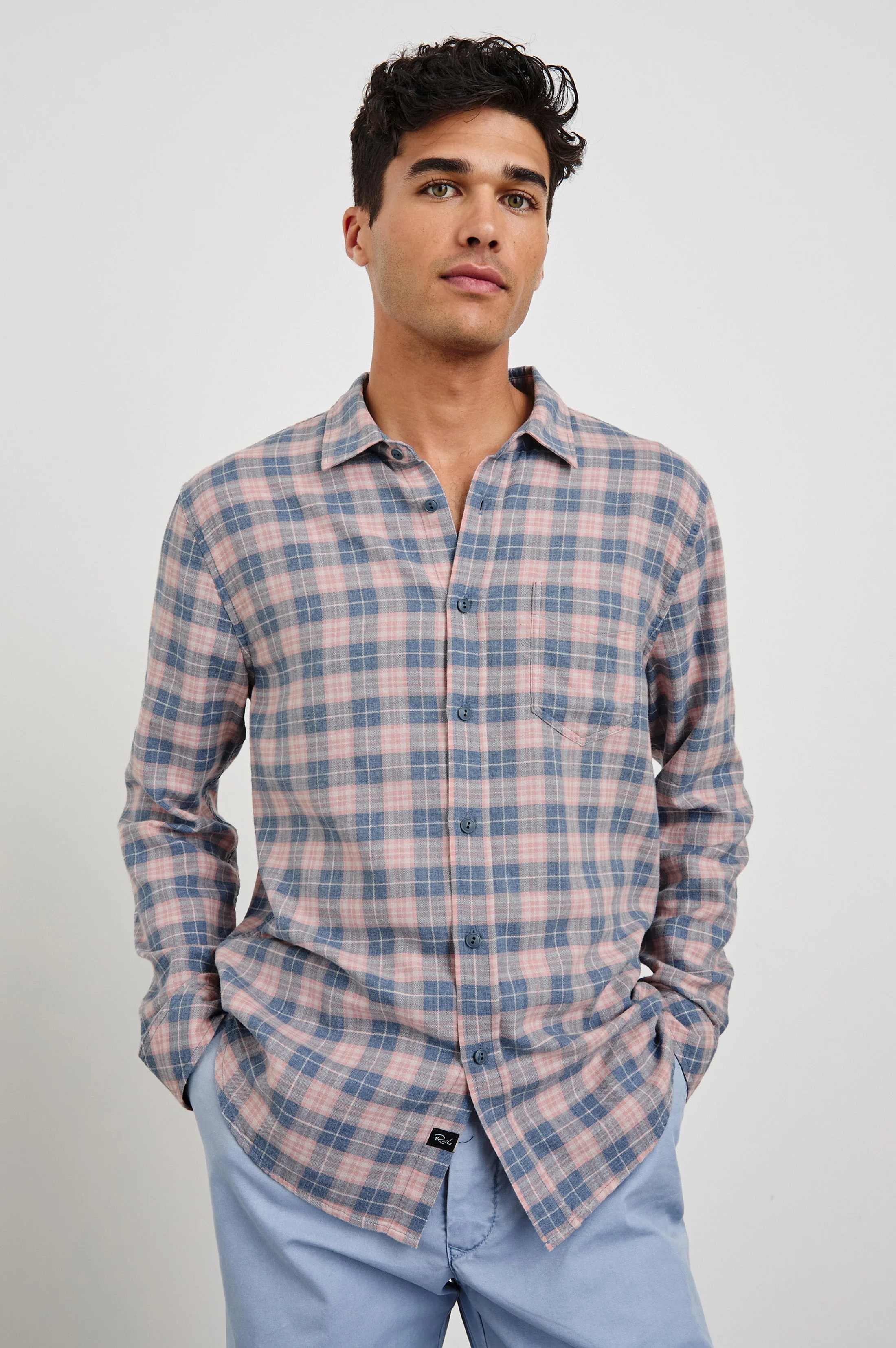 WYATT SHIRT - BLUEBERRY BLUSH