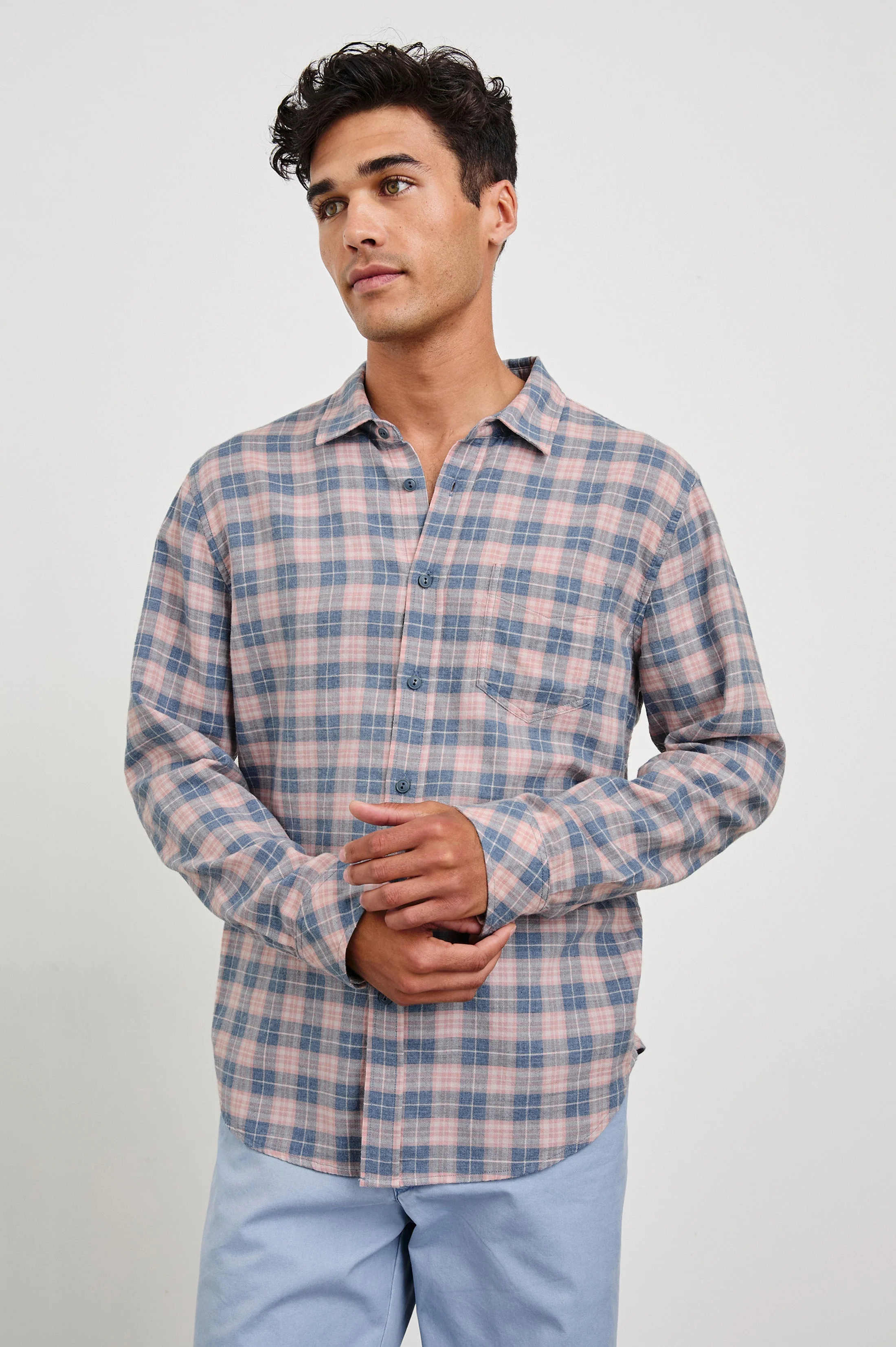 WYATT SHIRT - BLUEBERRY BLUSH - Image 4