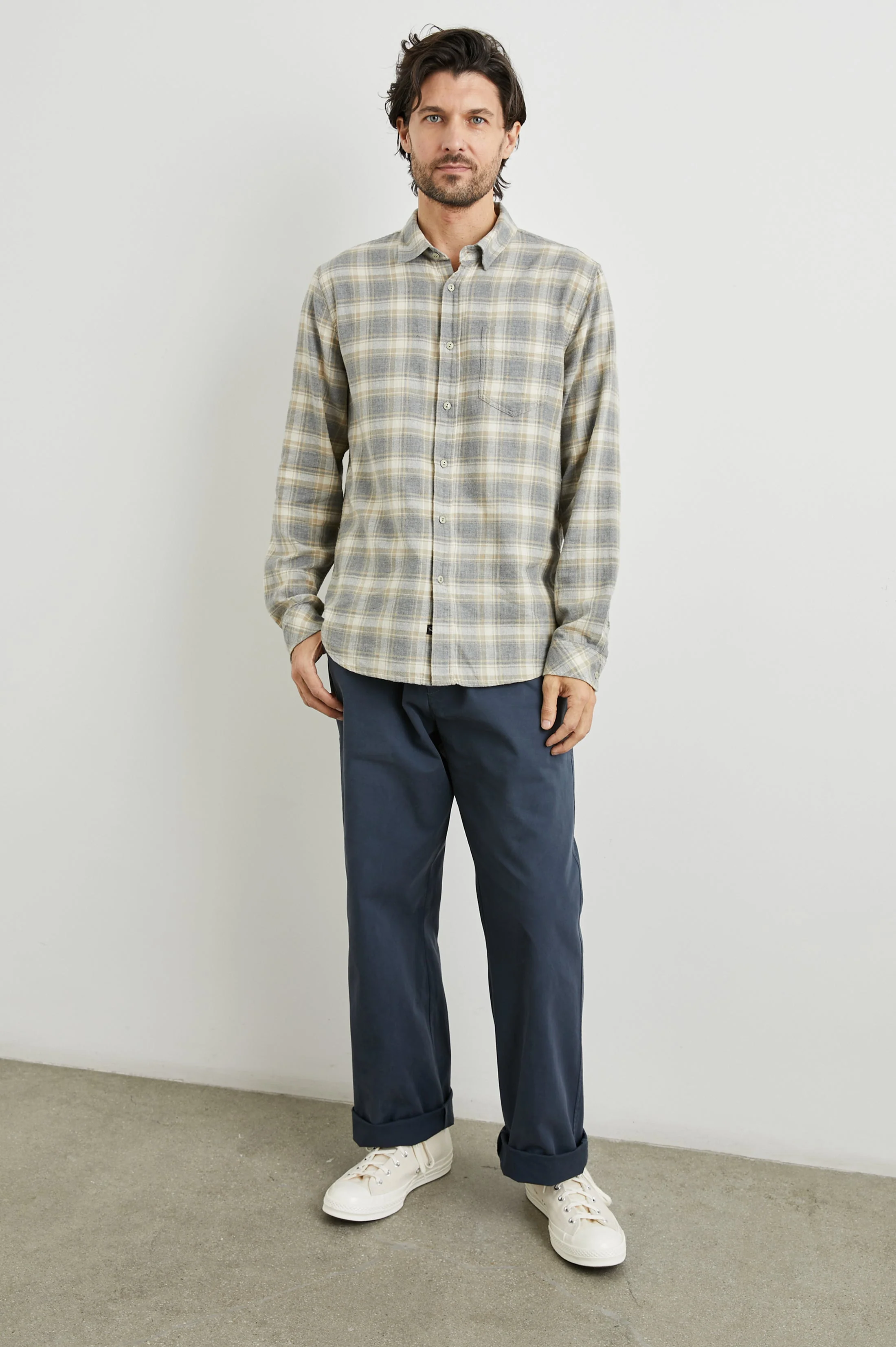 WYATT SHIRT - CHARCOAL DESERT MELANGE - Image 3