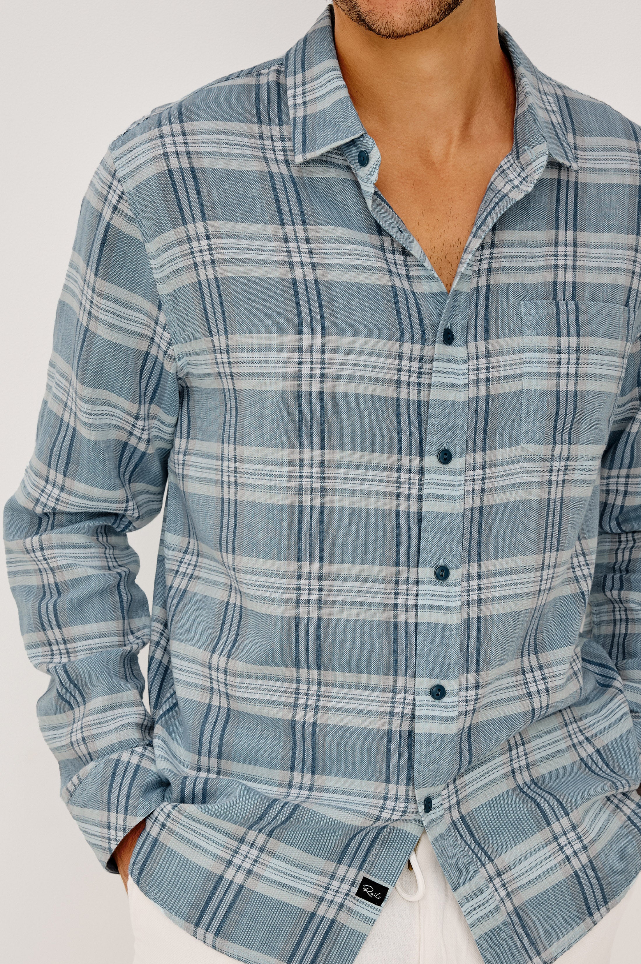 WYATT SHIRT - DEEP SEAFOAM GLASS - Image 2