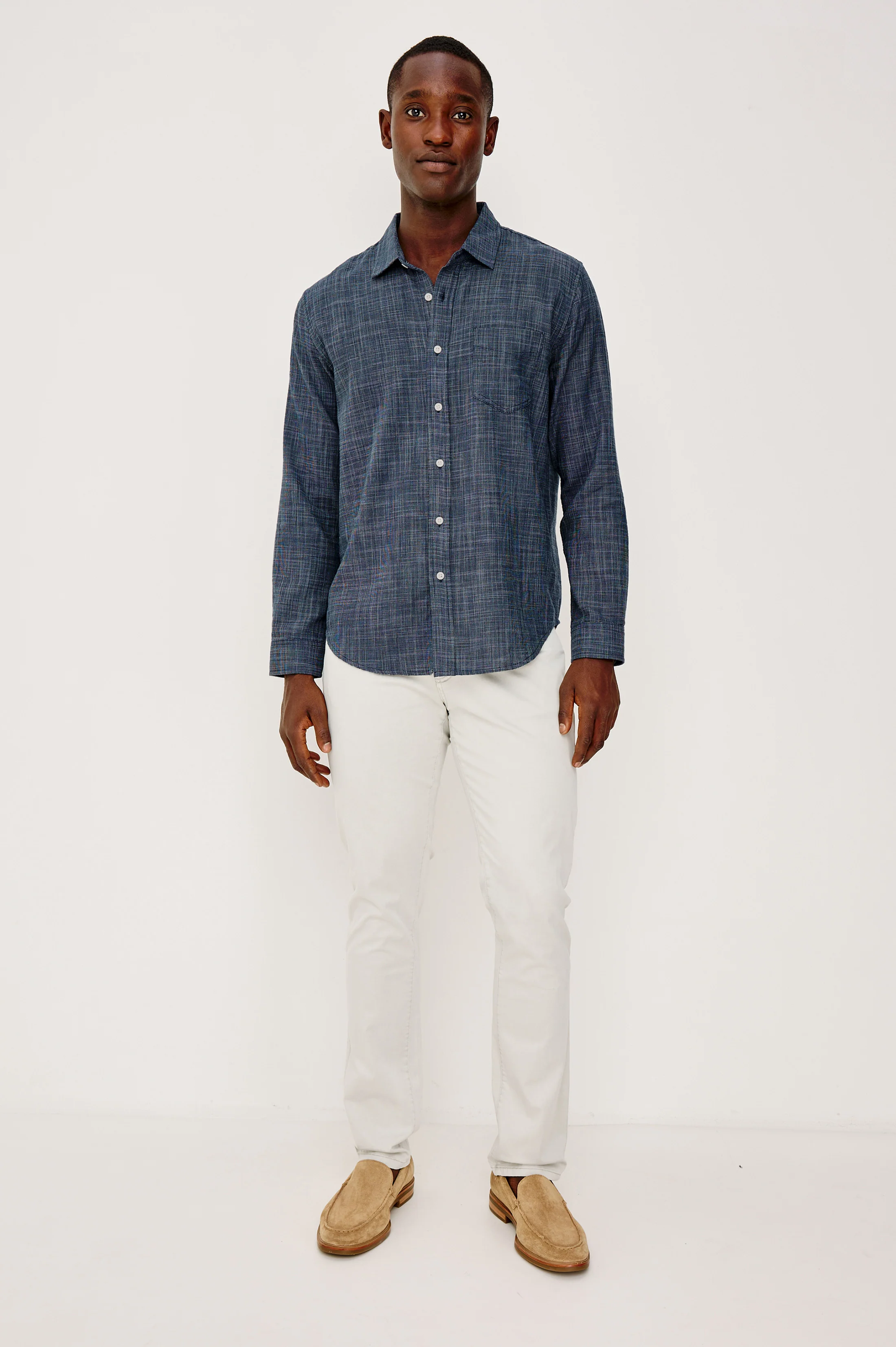 WYATT SHIRT - NAVY ETCH - Image 4