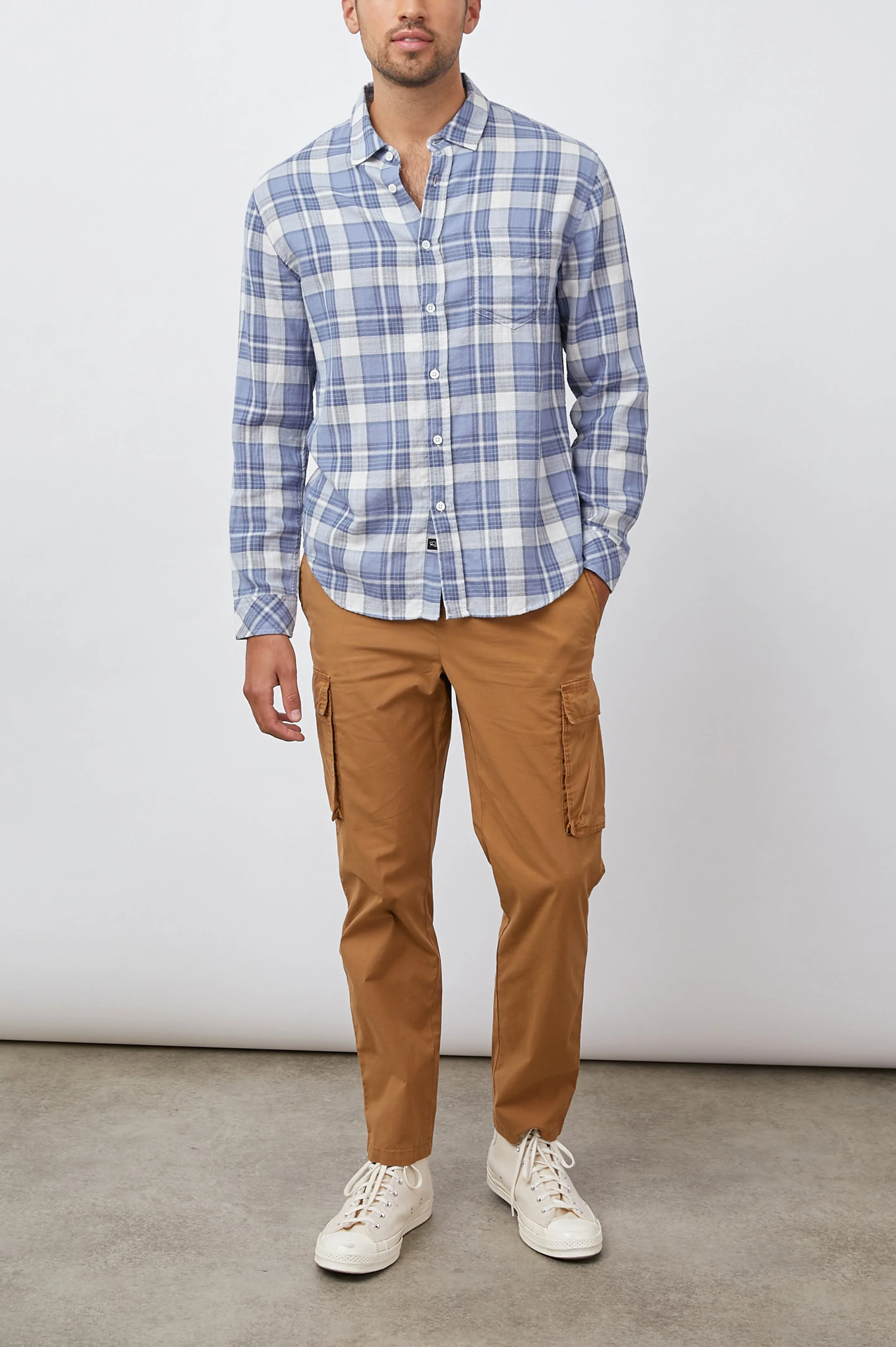 WYATT SHIRT - ROYAL PURPLE STEEL