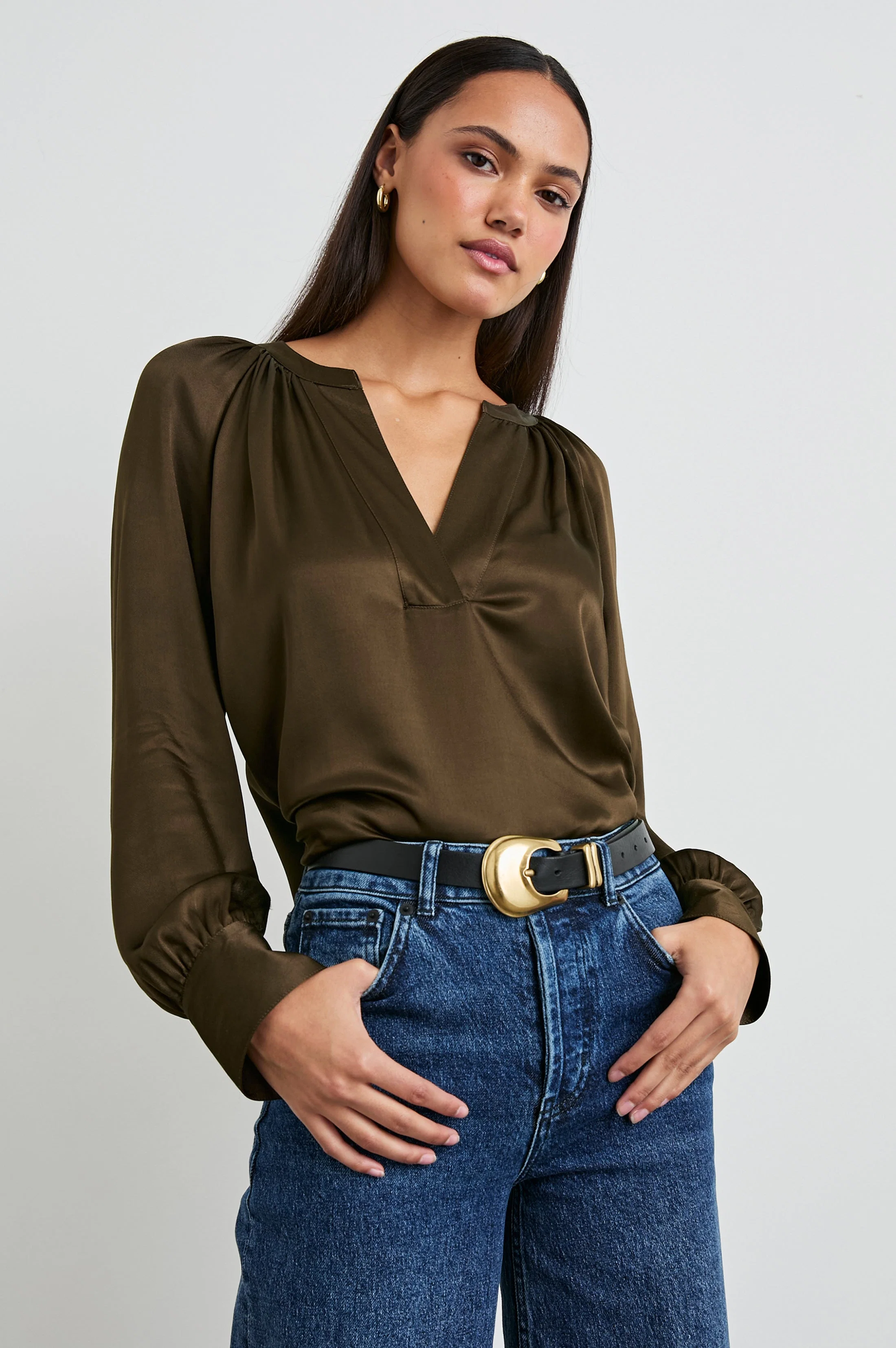 WYNNA TOP - DARK MOSS - Image 4