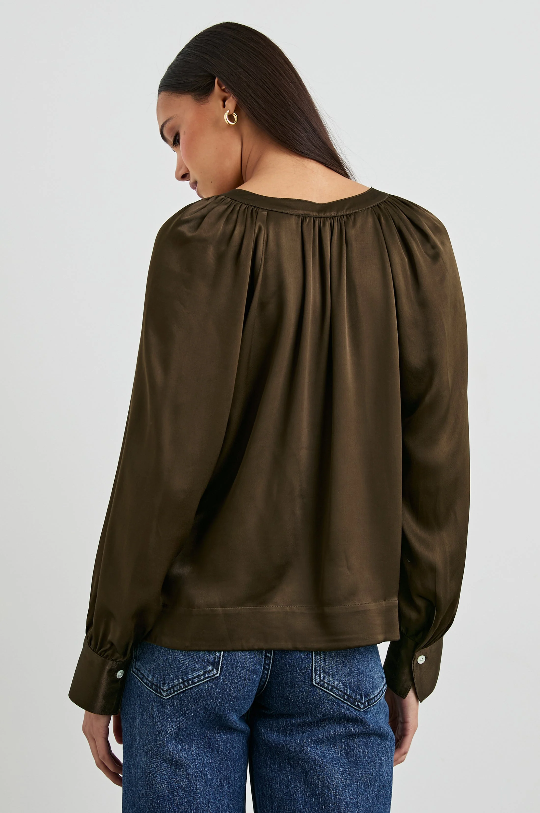 WYNNA TOP - DARK MOSS - Image 5