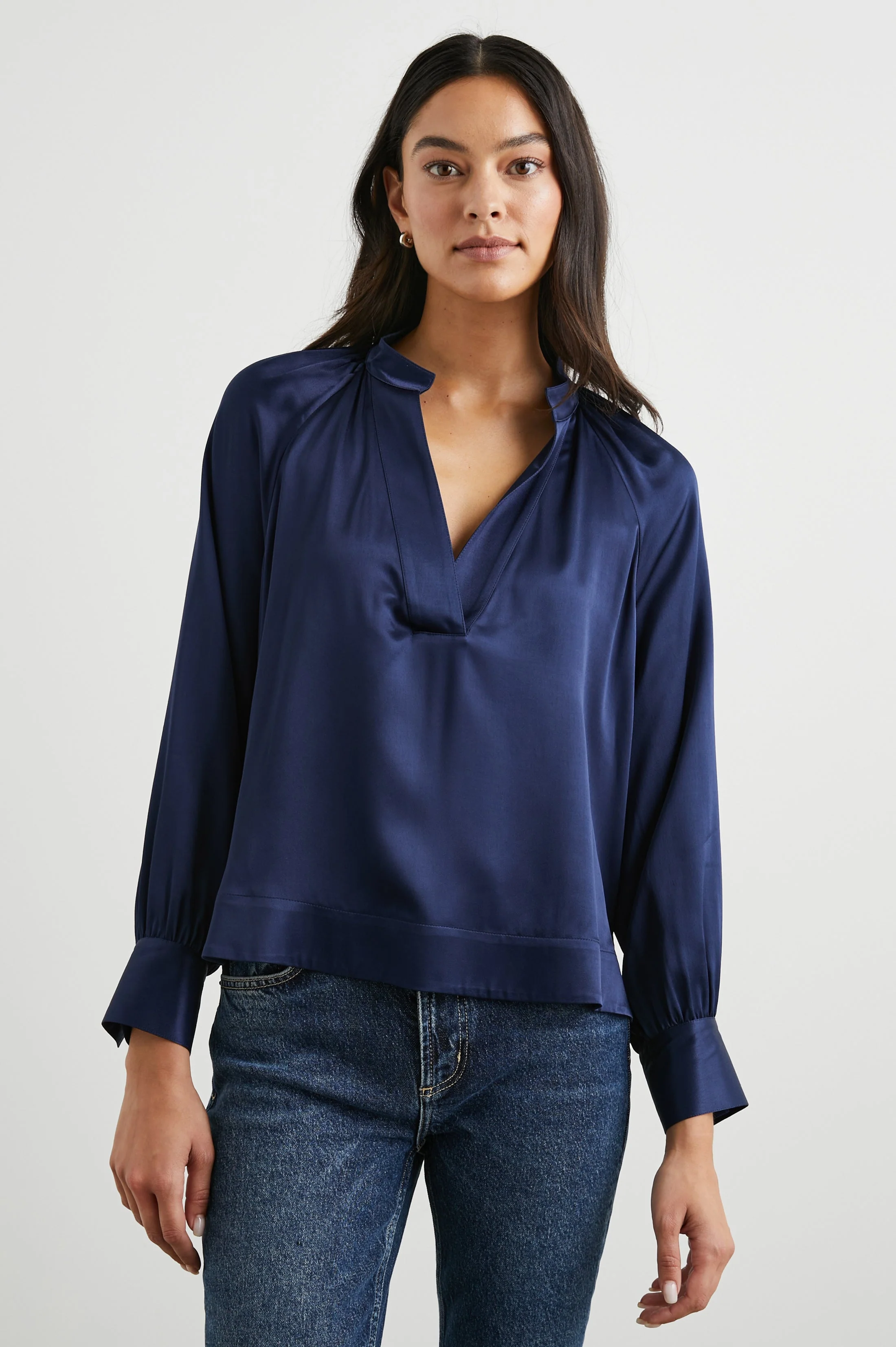WYNNA TOP - NAVY