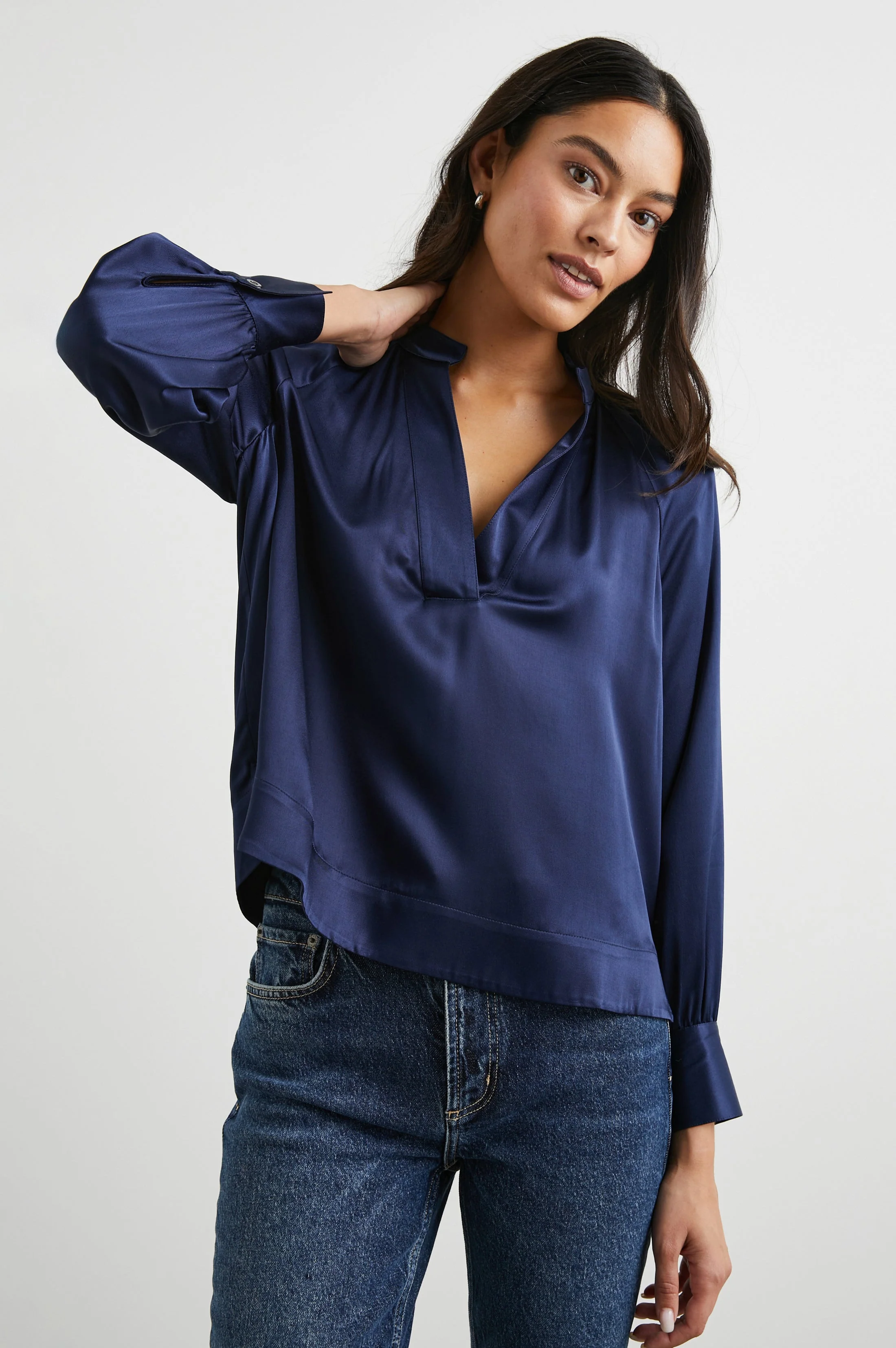 WYNNA TOP - NAVY - Image 3