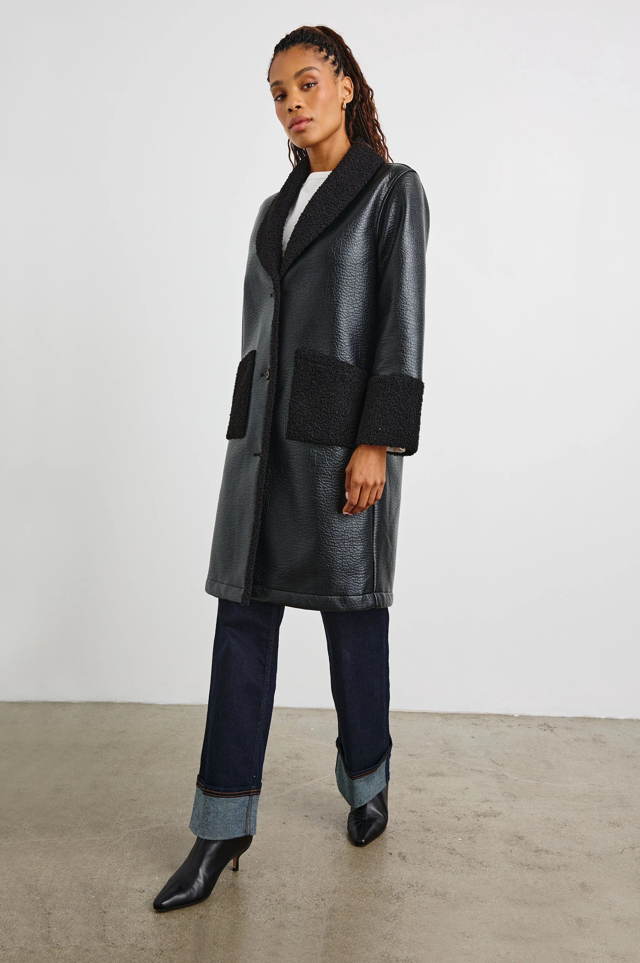 ZODIAC JACKET - BLACK SHEARLING - Image 6