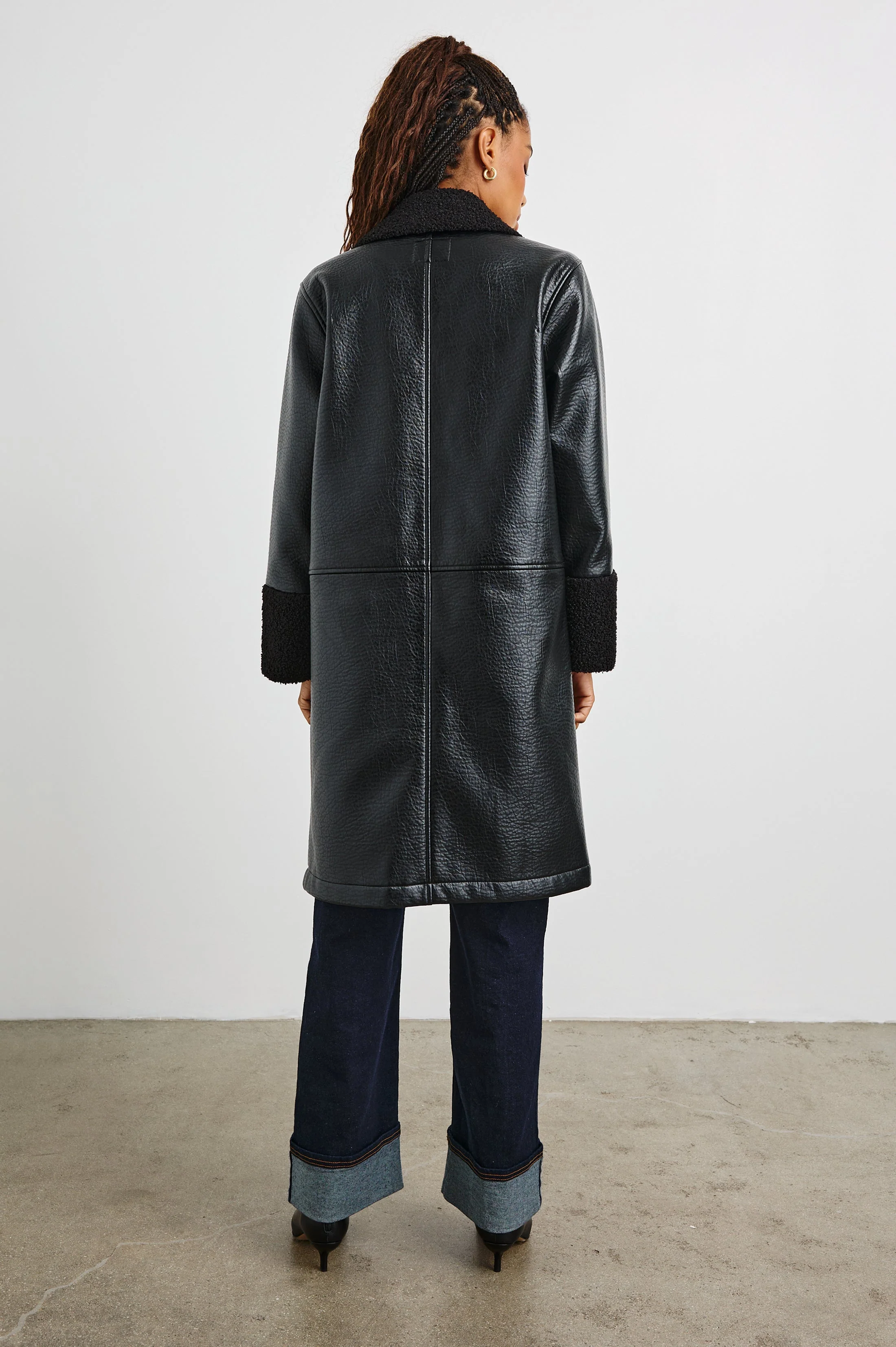 ZODIAC JACKET - BLACK SHEARLING - Image 7